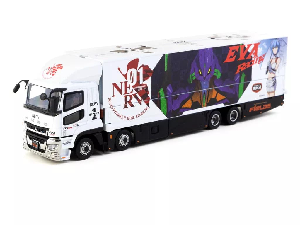 

Tarmac Works Mitsubishi Fuso Super Great Truck EVA Racing Transporter 1/64 [Used]