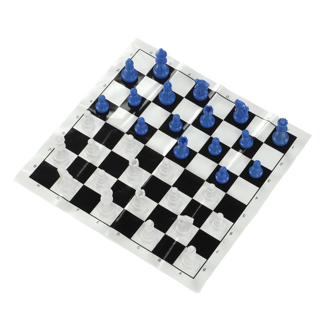 International Plastic Chess Set With 25CM Plastic Film Chessboard PS International Chess for Adults