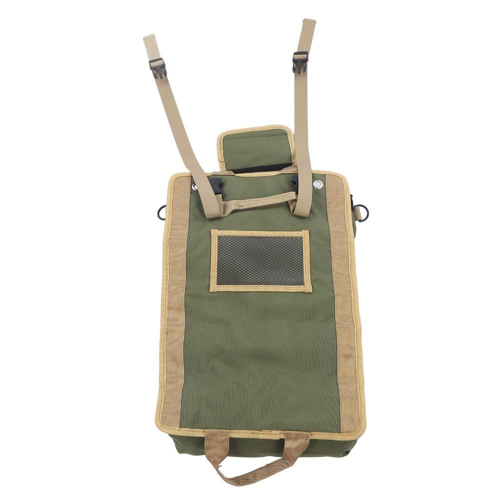 Oxford Cloth Roll Up Tool Bag Separate Pockets Portable Tool Storage Bag  Gardening