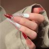 Cat's Eye Wearing Nail Pure Hand-made Nail Piece Fake Nail Wearing Nail Piece Advanced Sense Thin Dog Long