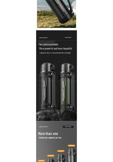 316 Stainless Steel Large Capacity Travel Thermos Flask – Portable Insulated Water Bottle for Hot & Cold Beverages