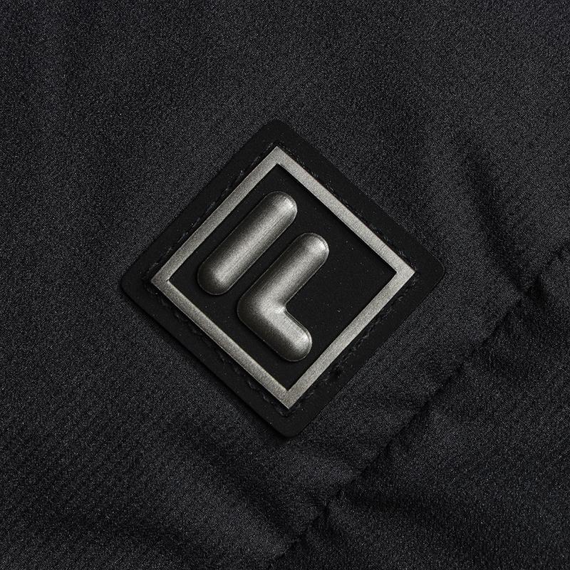 FILA White Casual Commuter Classic Simple Protective Warm Hooded Down Jacket Men Outerwear Black F11M543910FBK