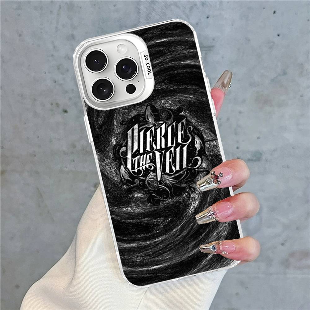 P-Pierce The Veil Band Phone Cases For iPhone 17 16e 15 14 13 12 11 Plus Pro Max ProMax Colorful Covers