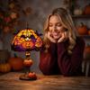 Halloween Pumpkin Glowing Resin Lamp for Home Decor and Night Light