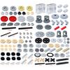 MOC Bricks Technical Accessories Bulk Multiple Sizes Gear Cross Axles Set Compatible All Brands Building Blocks Educational Toys