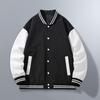 Jarní a podzimní bunda Baseballová uniforma Prošívaná Jednobarevná Studentská Bunda v hongkongském stylu Pánská a dámská volná edice