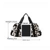 1pcs Travel Bag for Short Trips Large Capacity Cow Print Luggage Duffle Lightweight Carry-On Bag for Business Trips Travel & Gym