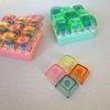 Decompression 9 Keys Keyboard Keychain Key Button Transparent Keycap Keychain Pass The Time Stress Relief Clicker Adult