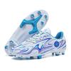Cristiano Ronaldo's Sports Football Boots Low-top Broken Nails TF Children's and Teenagers' Black and White Training Shoes