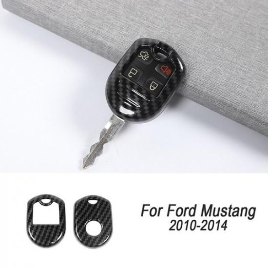 Carbon Fiber Interior Exterior Trim Full Decor Covers For Ford Mustang 2010-2014