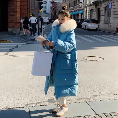 Women's Autumn And Winter Down Cotton Jacket Cotton Jacket Long Thick And Loose Coat