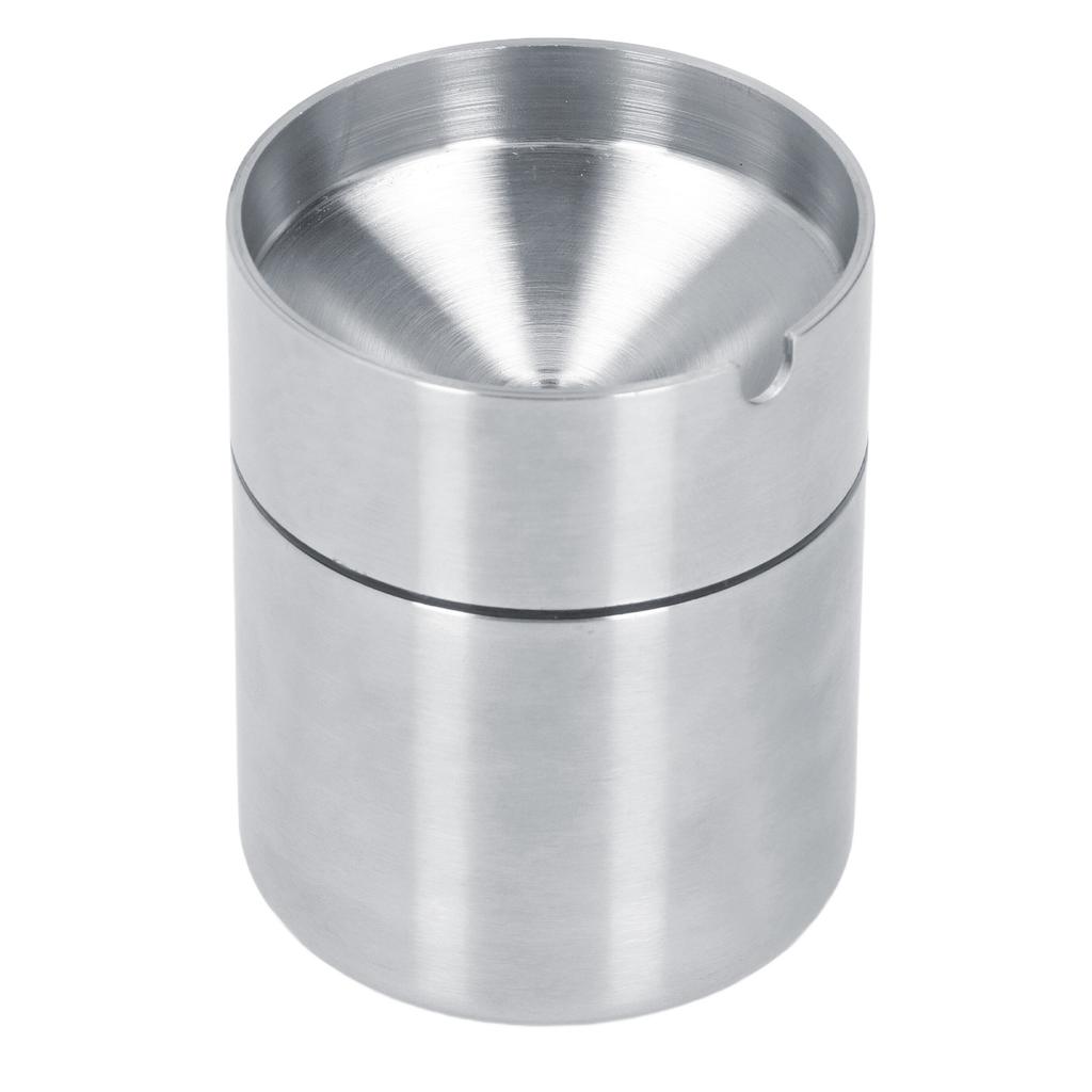 Car Ashtray Detachable Stainless Steel Windproof Portable Car Ashtray with Lid for Outdoor Home