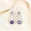 Rare Iolite Gemstone 925 Sterling Silver Jewelry Handmade Dangle Earrings 2.13" EE-84-2