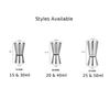Shaker per cocktail Misurino in acciaio inossidabile argentato