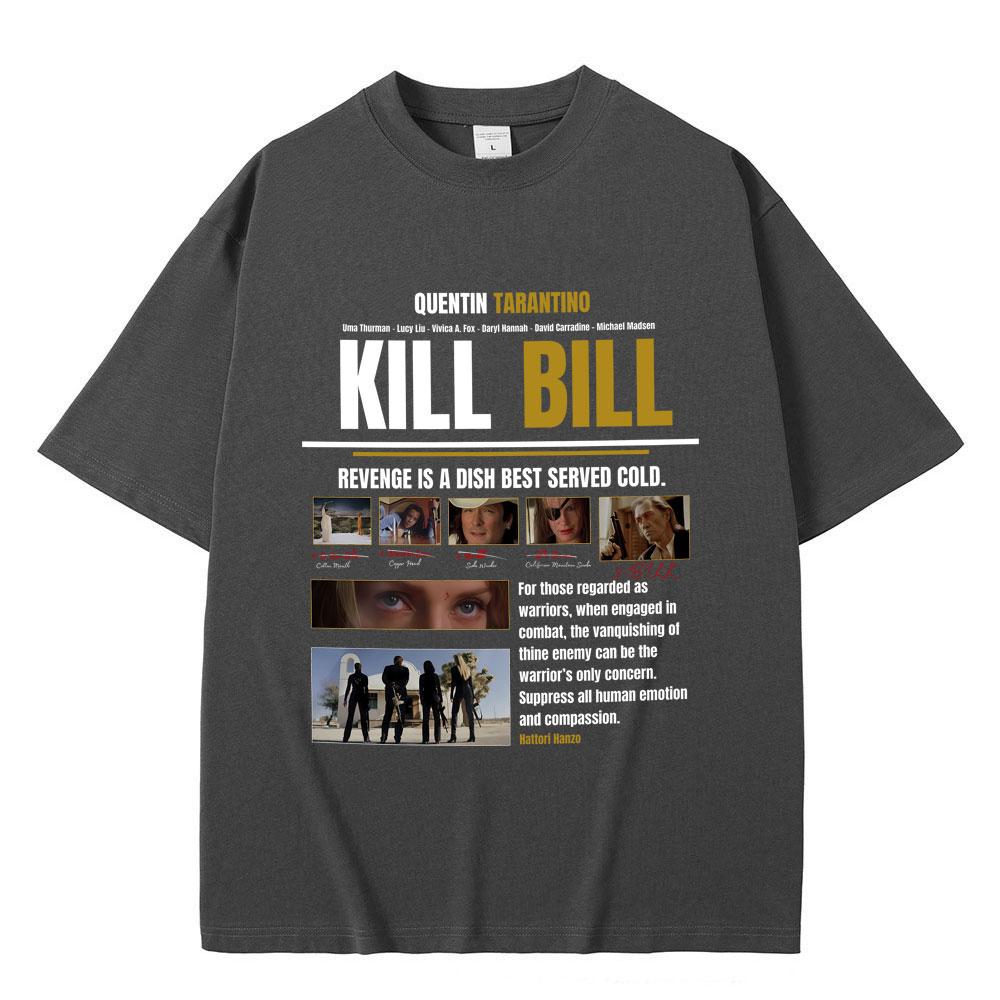 Hot Quentin Tarantino Classic Action Movie Kill Bill T Shirts Summer Men Women Fashion Casual Tshirt Male Vintage Streetwear