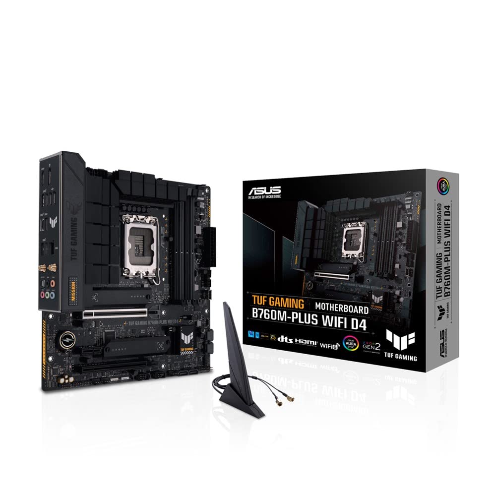 

ASUS INTEL покоління LGA1700 сумісна материнська плата B760M TUF GAMING WIFI D4 Домашній авторизований дистриб’ютор Micro ATX 13.12th B760M-PLUS /