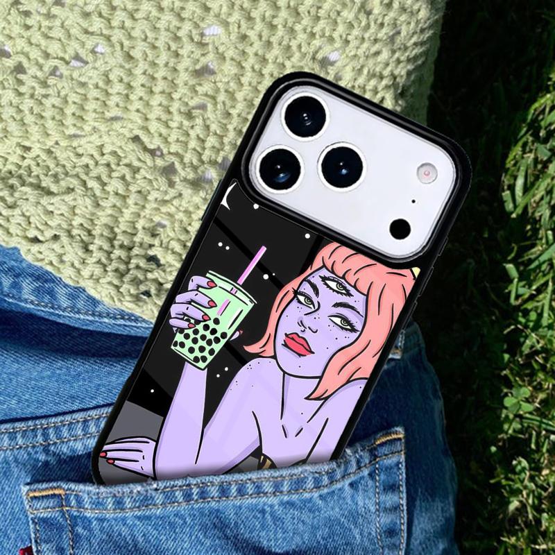 Hippie Grunge Art Phone Case Cover Compatible with for IPhone 17air 16e 15 14 13 12 11Pro Max 17 Air