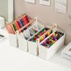 Großer tragbarer Kunststoff-Caddy mit Griff & verstellbaren Trennwänden Aufbewahrungsbox für Kunsthandwerk für Buntstifte Organizer für Malutensilien