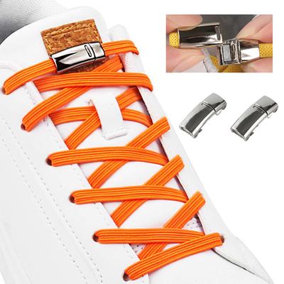 1 Pair Shoelace Metal Buckle Lazy Lock Shoe Lace Buckle Magnetic Shoe Laces Clip