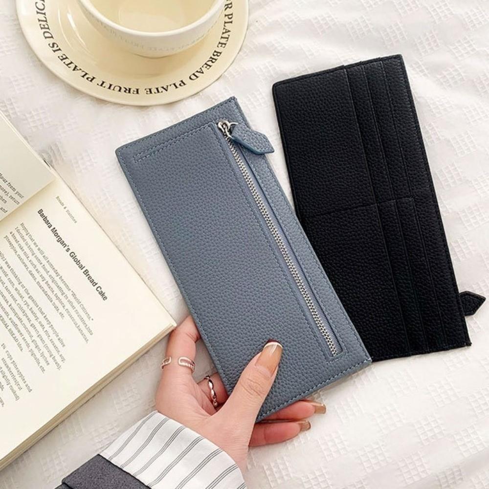 ID Credit Card Long PU Leather Wallets Multi Function Coin Purse Women Clutch Bag  Business