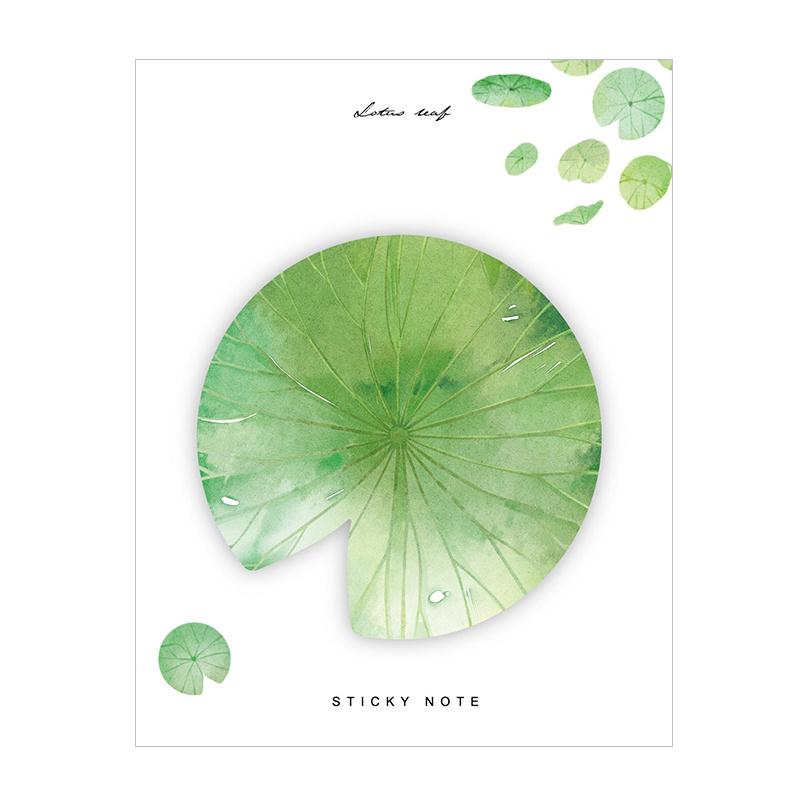 Various Leaves Collection Self-Adhesive N Times Memo Pad Sticky Notes Bookmark Stationery Office School Supplies