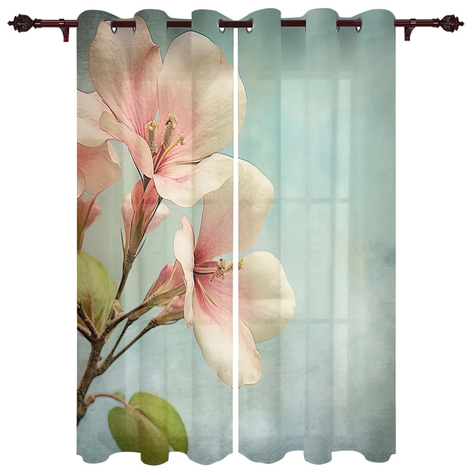 

2 шт. Шторы с цветочным узором для гостиной, спальни, роскошные современные кухонные шторы, тканевые драпировки, cortinas salón 2x50W100H(CM)&hook