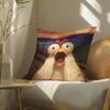Funny And Surprising Duck Pattern Pillow Case Double-Sided Plush Sofa Cushion Covers Organic Breathable Invisible Zipper