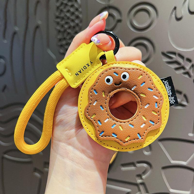 

Творческий пончик хлеб кулон имитация еды сумка очарование кожаный брелок милый изысканный аксессуары подарок 03