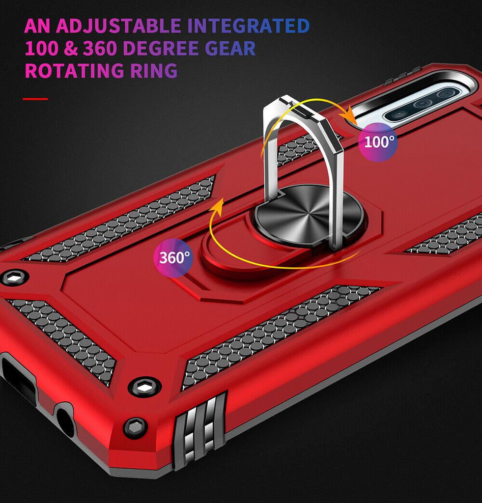 Armadura a prueba de golpes de silicona anillo de Metal funda para Huawei P30 Pro P20 Lite Y5 Y6 Y7 Pro P Smart 2019 Honor 8A 10 Lite Nova 3e 4e