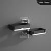 Non Drilling Soap Rack Wall Mounted Multi-Layer Soap Box Storage Rack Rotatable Wall Mounted Soap Holder With Self Draining