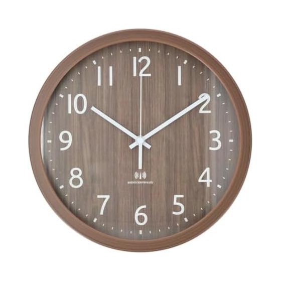 Nitori radio step second hand hanging watch Faure middle brown NITORI 8171483