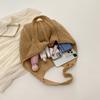 Bolsa Tote de Ganchillo para Mujer, Bolsa de Caramelo, Moda Tejida, Gran Capacidad, Bolsos de Hombro Tejidos, Color Sólido, Bolsa de Compras Sencilla para Verano, Playa