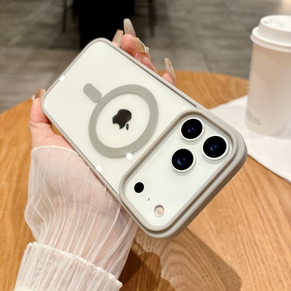 Simple Magnetic Case for iPhone 17 Air 17Pro Max 16e 15 Plus 14 13 12 mini 11 Pro Max Magsafe Clear Wireless Charge Back Cover