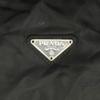 PRADA Triangle logo Boston bag black unisex used