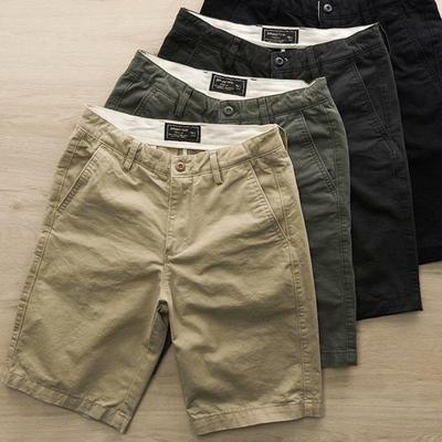 Men's Summer Texture Washed Casual Cotton Workwear Shorts