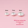 Sterling Silver Brushed Spacer Beads for DIY Jewelry and Hand Rope Weaving