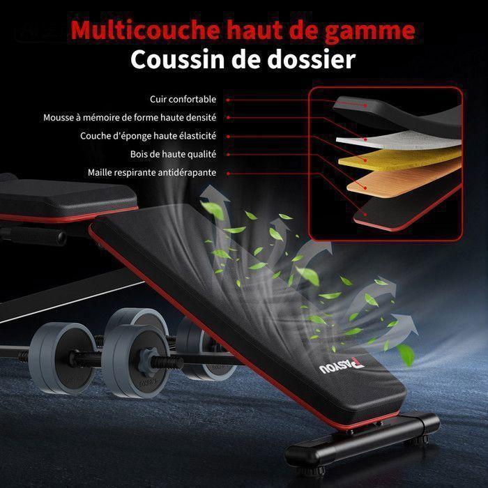 PASYOU Heavy Leg Press, Backrest Adjustable To 9 Positions