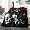 1pc Crow the Throw Blanket Soft Flannel, Cozy All Season Polyester Perfect for Home, Office