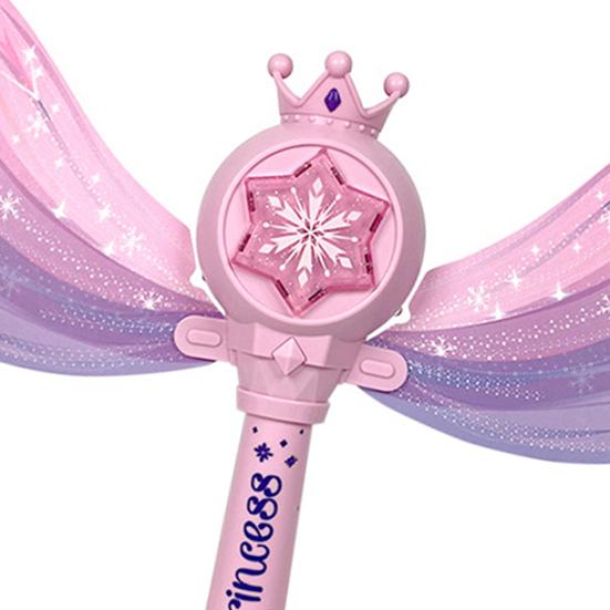 130ml Seifenblasenmaschine Wunderbare Musik Abnehmbare Angeregte Flügel Elektrisch Auslaufsicher Unterhaltung ABS Kleine Fee Schmetterling Seifenblasenstab Sommerspielzeug