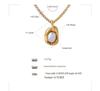 Gold-Plated Titanium Cuban Chain Necklace with Freshwater Pearl Pendant