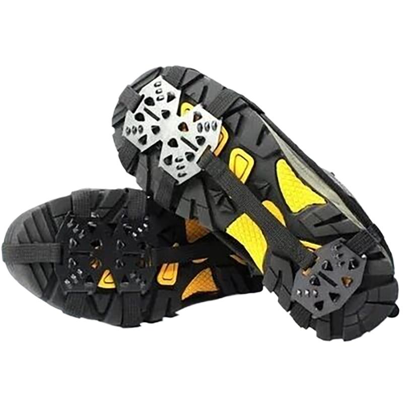 1 Paar ML Steigeisen Schuhüberzug 24 Zähne Anti-Rutsch Eisgriffe Greifer Schuhe Stiefel Wandern Eiskletterschuh Spikes Kletterkette