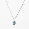 HR 211N_Heated Blue Calcite Necklace (Silver 925)