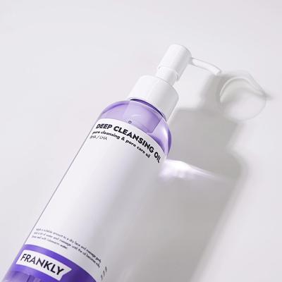 Deep Cleansing Oil 200ml, BHA & LHA Pore-Purifying, Blackhead Remover, Makeup Remover, Hydrating with Amino Acids & Hyaluronic Acid