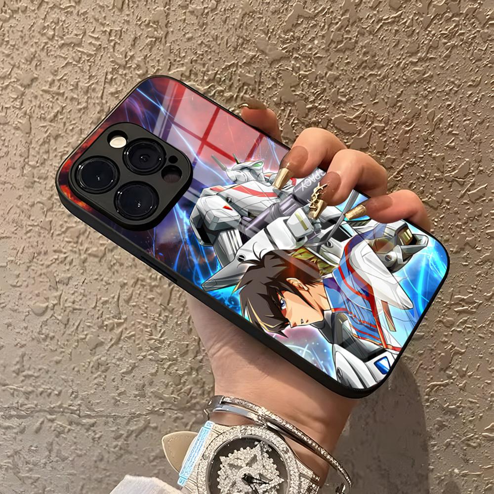 Anime Robotech Phone Case For IPhone 15 Pro Max 14 Pro 12 16 11 13 Mini X XR XS 8 7 Plus SE Tempered Glass Back Cover