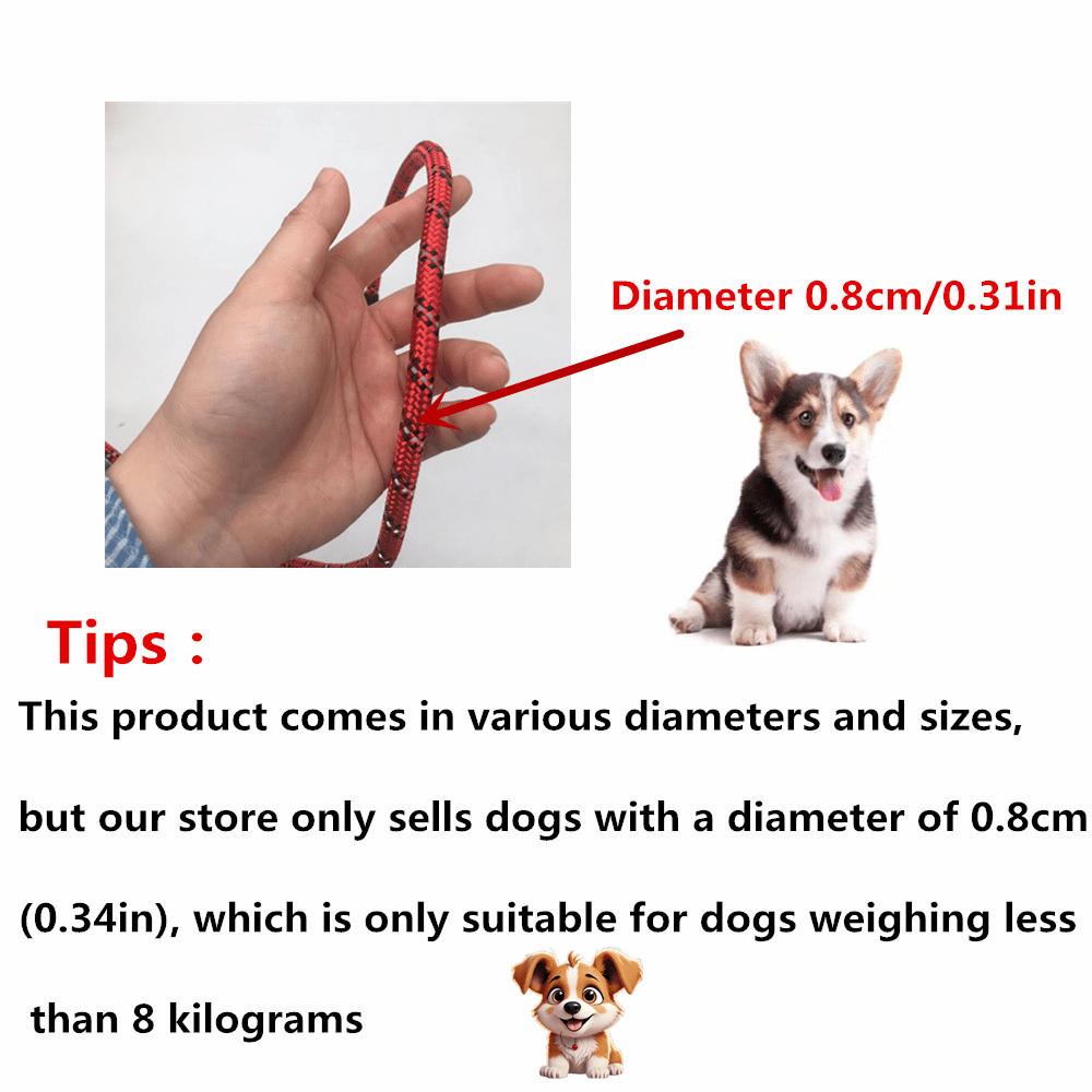 Pet Supplies, Pet Leash, Nylon Reflective Round Rope,Large and Medium-Sized Explosion-Proof Punching Dog Rope, Dog Walking Chain