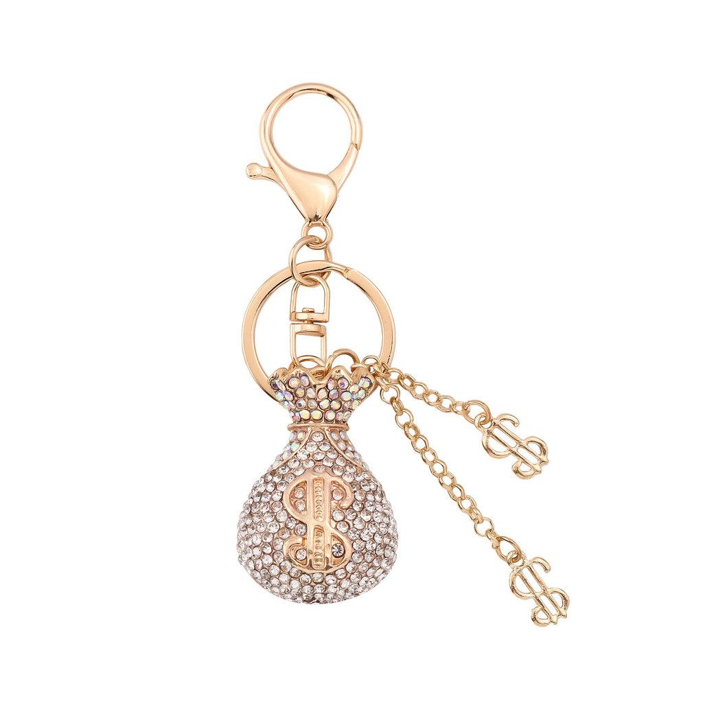 Vintage Style Metal Keychain With Gold Coin Wallet For Women And Giftgiving