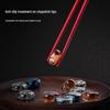 Chinese Red Double Happiness Gold-Tipped Serving Chopsticks