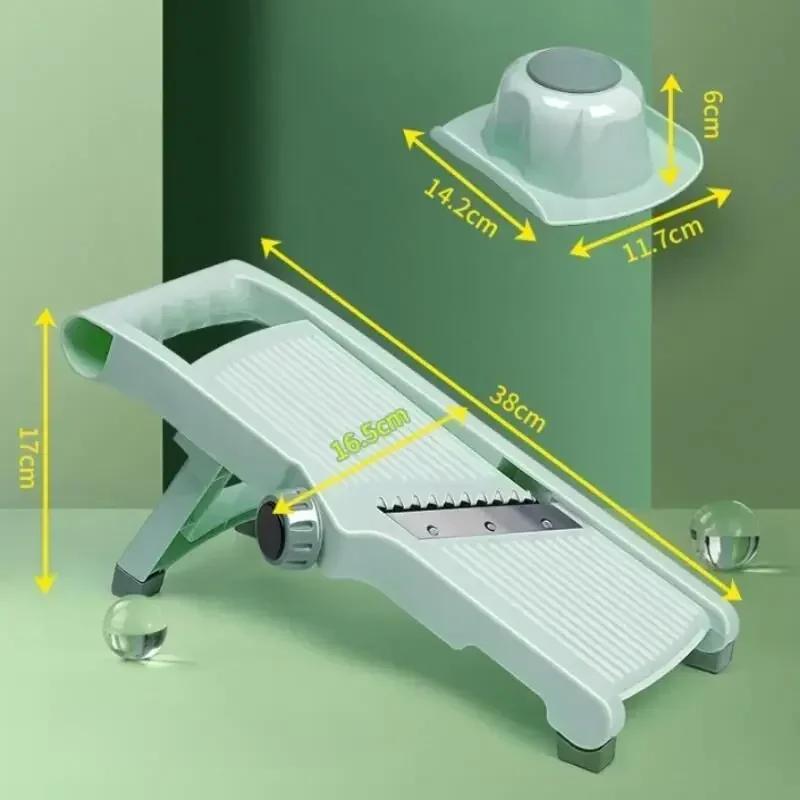 Multi-function Vegetable Slicer Household Fruit And Vegetable Cutter Manual Adjustable Knob Lemon Potato Grater Kitchen Gadgets