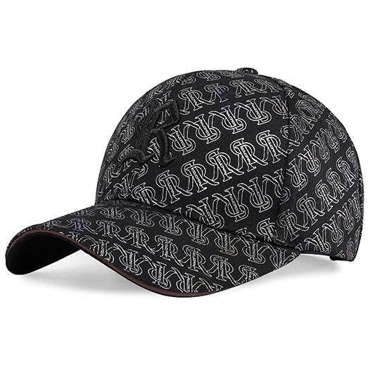 Letter R Embroidery Cotton Baseball Cap Adjustable Breathable Peaked Caps Gift