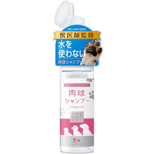PETLINKMORE [Veterinarian-Supervised] Dog Paw Cleaner, Dog Shampoo, Easy Cleaning, No Rinse, Hypoallergenic Foam Type, Dog Paw Cleaner, Made in Japan,
